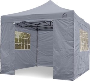 all seasons carpa 3x3 plegable con paredes gris