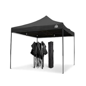 All Seasons Gazebo 3x3 negro impermeable